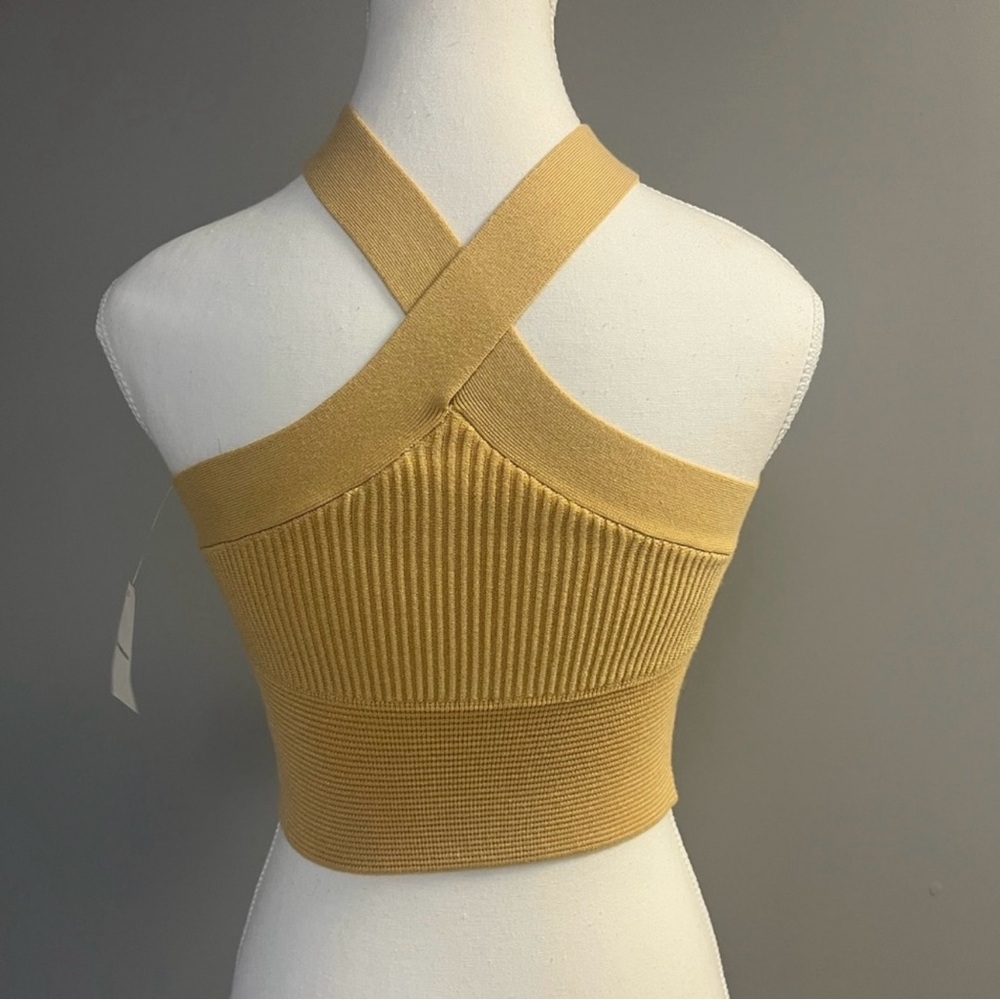 New Abercrombie & Fitch ottoman ribbed twist tank